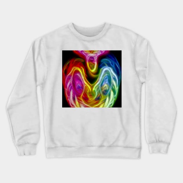 Cosmic Colors Crewneck Sweatshirt by Minelauvart